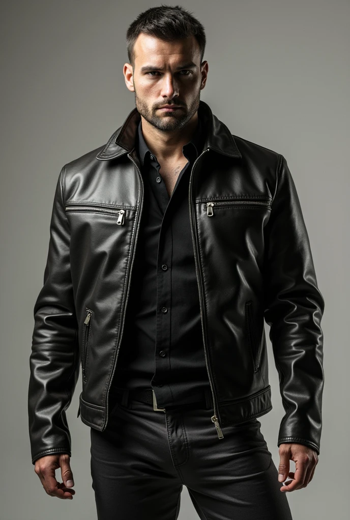 use this guy but with nothing hanging on him. he is smaller and wearing a leather jacket and trousers