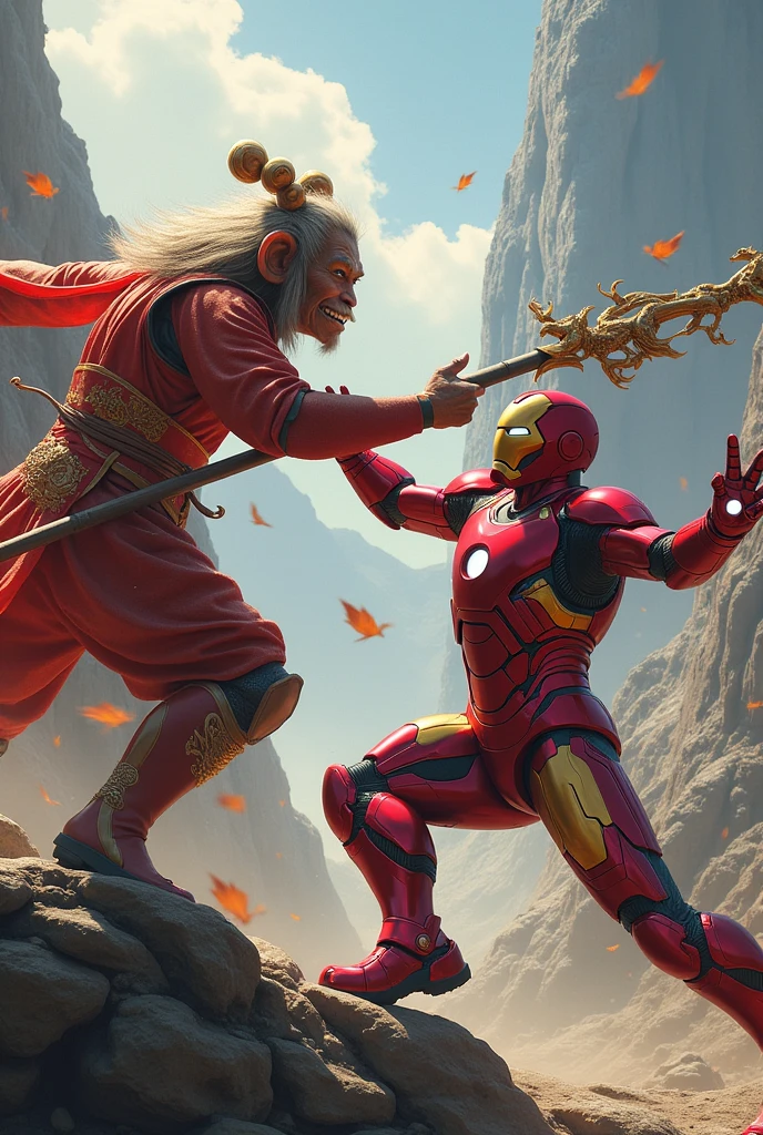 Ironman with ey king fight