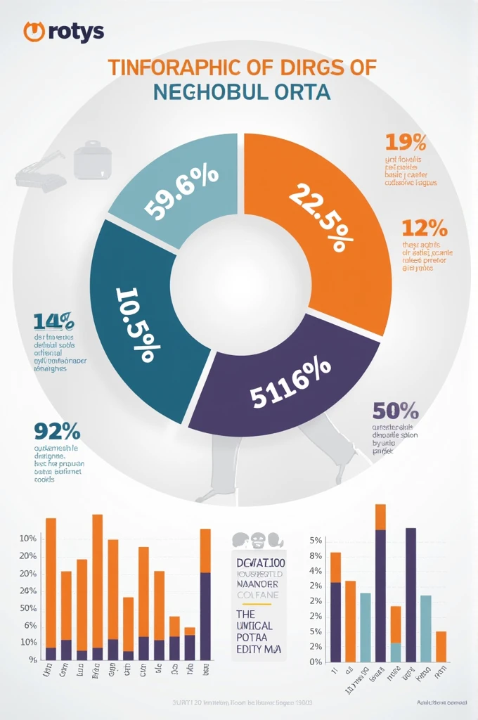 Make an infographic with the data from: 59,6% 22,5% 13%
