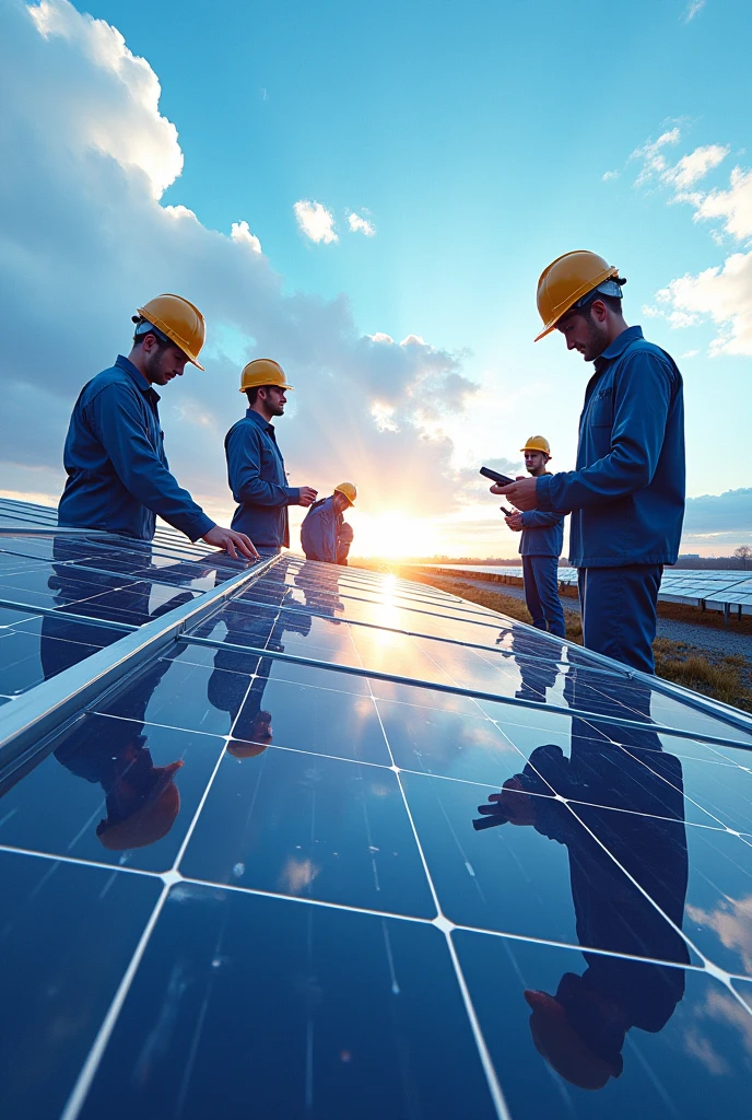 Quality management design in solar panel installation