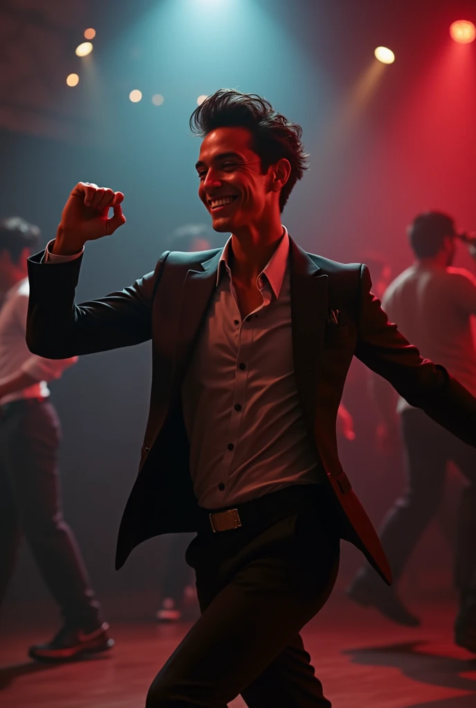 Generates an image of fernanfloo dancing bachata