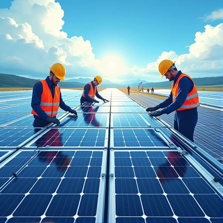 Quality management design in solar panel installation