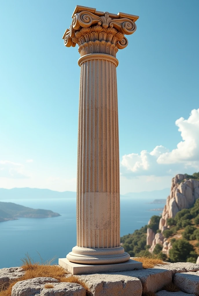 Top of a pillar in Greece png
