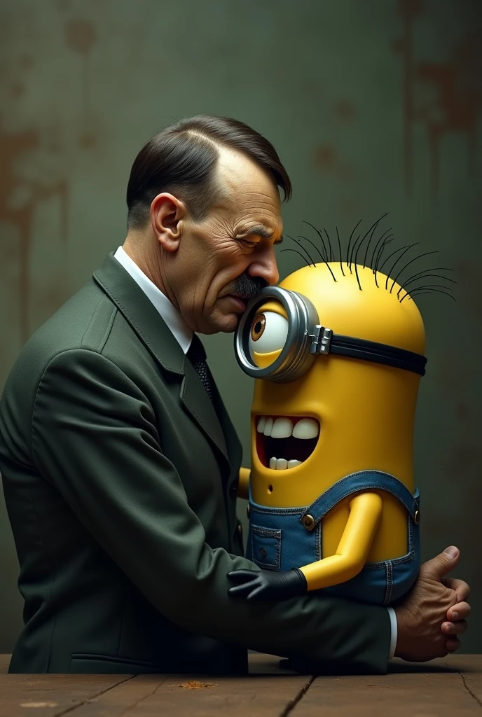 Draw Hitler as Minion&#39;s boyfriend