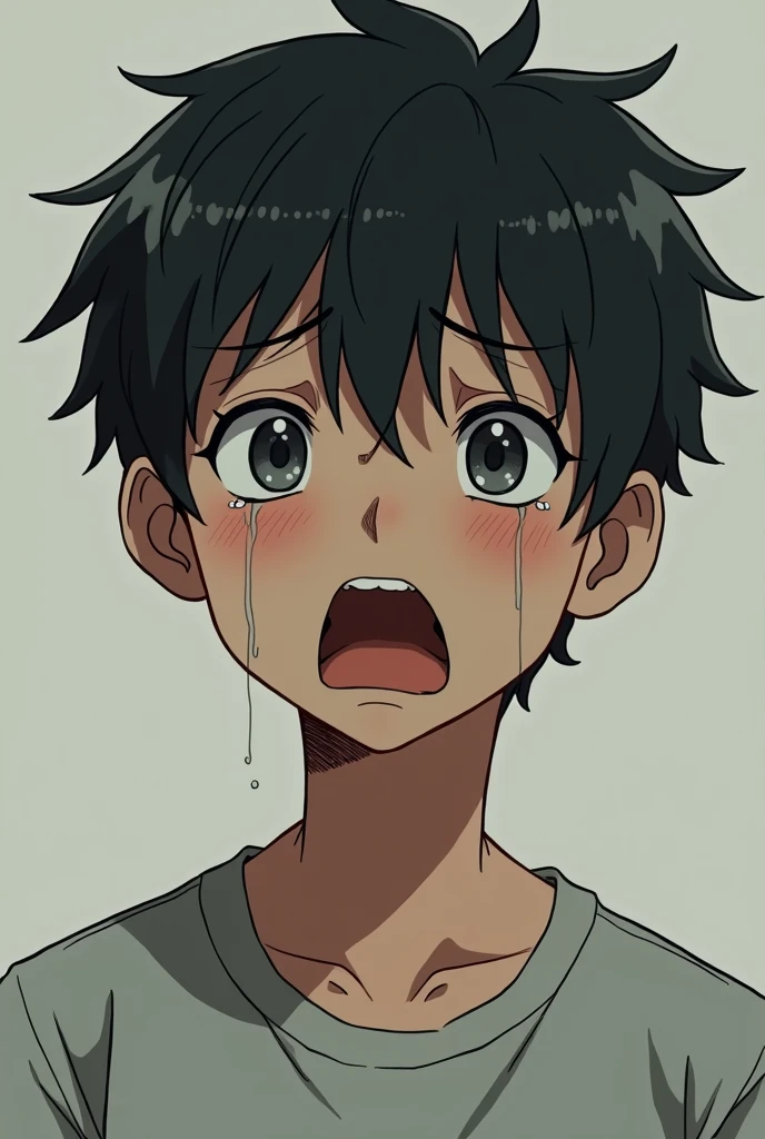 Anime Crying Man
