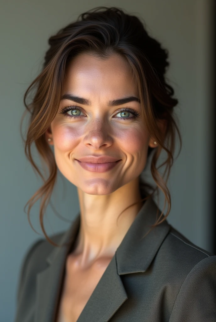realistic image 32 year old woman with financial and psychological resources