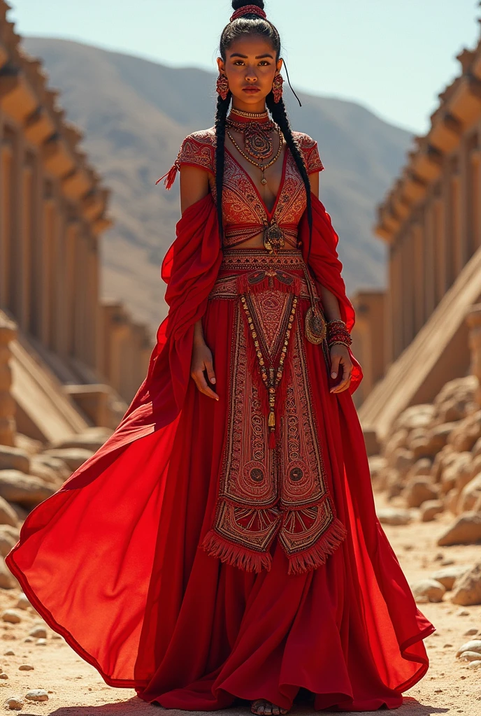 peru, fashion, red, wari