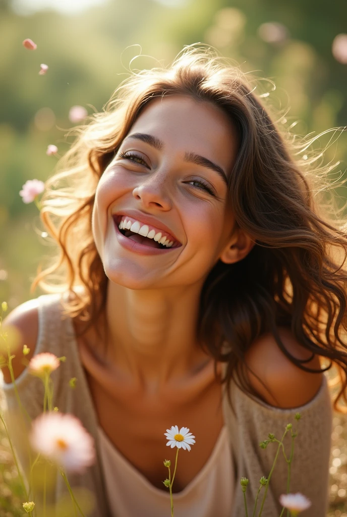 Woman enjoying a lot 
