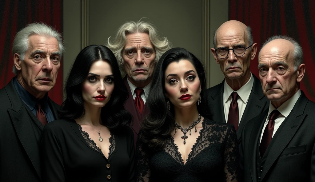 And there is on the cover of a book with three people, two men and a woman, an old man and a woman with dark, black hair, title: The Twilight of the House of Usher: The Last Breath of a Legacy