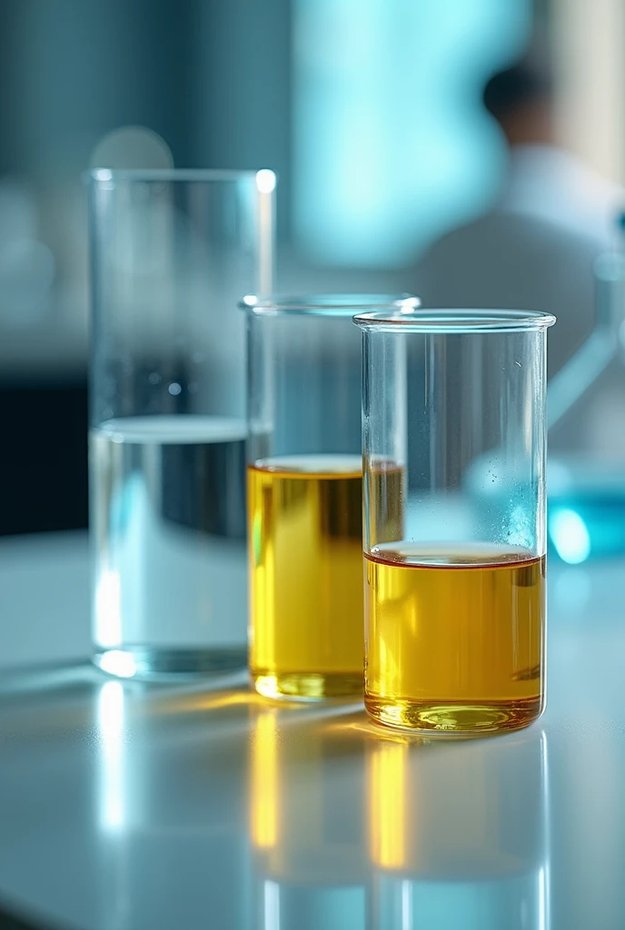 1. Fill each glass with a small amount of vegetable oil..
2. Add solvents:
In the first glass, Add the same volume of water as oil.
In the second glass, add the same amount of alcohol.
The third glass, only with oil, will serve as a control.
3. Use a spoon to mix the contents of each glass for about 30 seconds..
4. Observation:
Observe whether the oil mixes or separates from the water and alcohol..
In the case of the glass of water, You should see the oil floating on the water, forming two distinct layers.
In the glass with alcohol, a more homogeneous mixture should be observed, since lipids tend to dissolve in alcohol.
5. Record observations on lipid solubility.