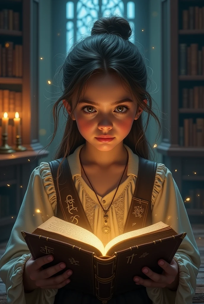 Young teenager magic book