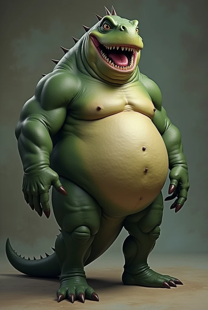 Now make an obese sherk with his dick out