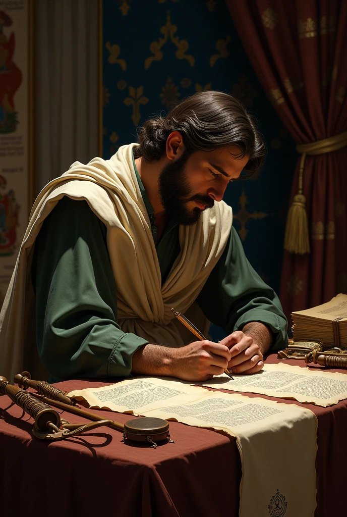 Asaph while writing Psalm 77