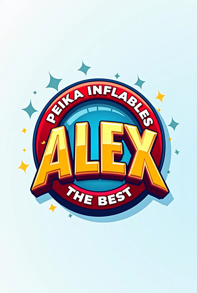 give me the logo that says "Peika Inflables Alex the best" as well as the previous one