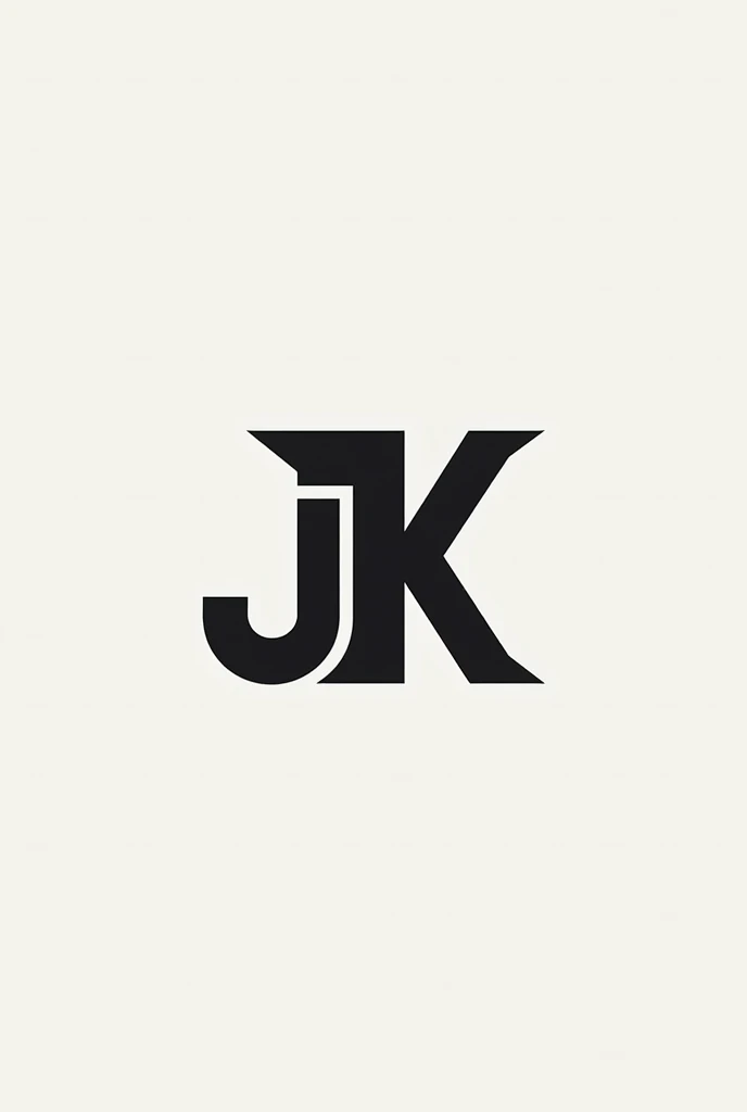 create me a logo for an oversized clothing brand, I want the logo to contain the letter j and the letter k, that the logo looks modern
