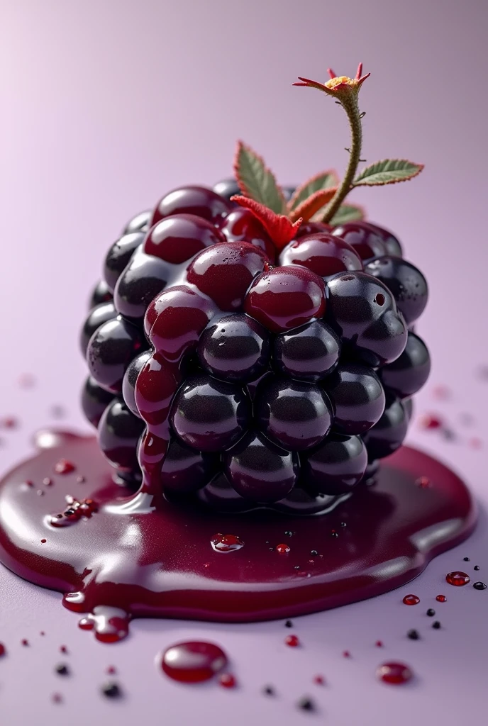 Blackberry turning into jam
