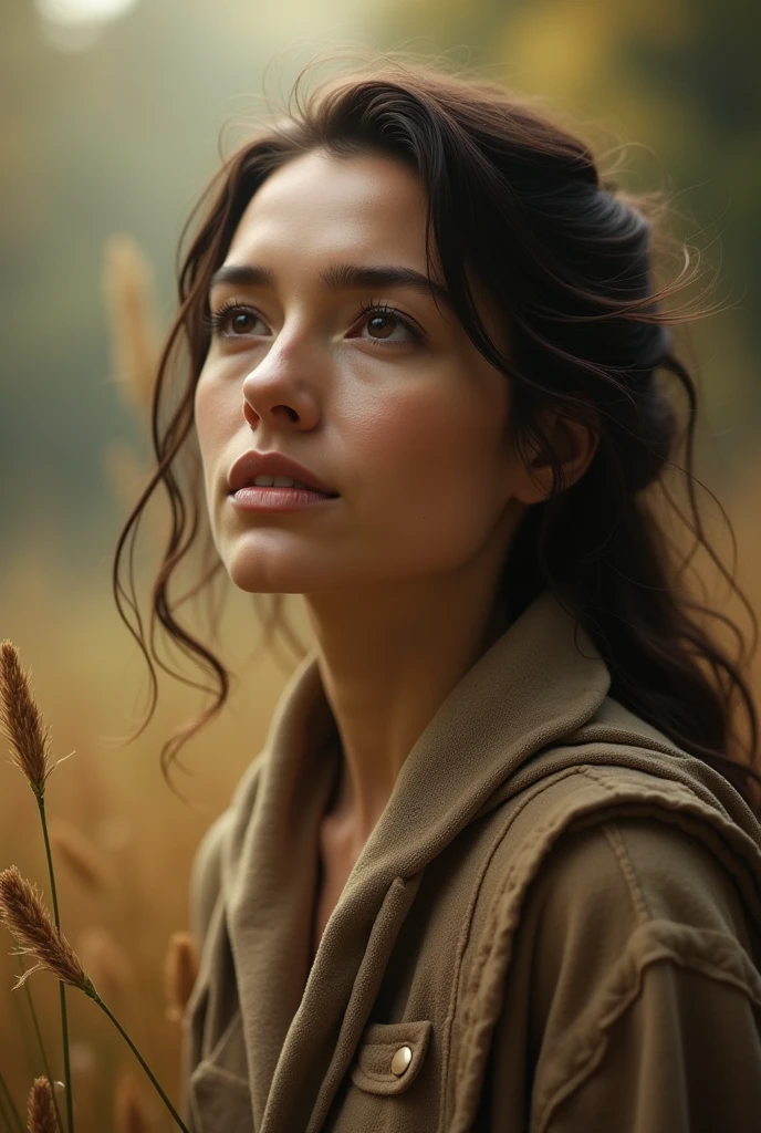 realistic image 32 year old woman seeking God image 18k