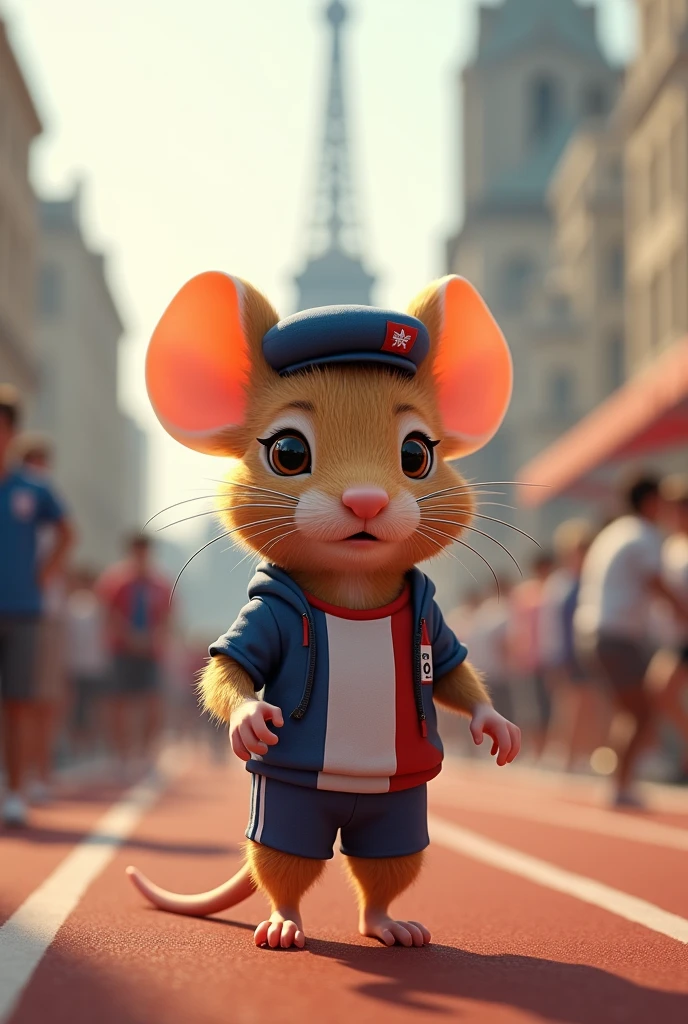A French mouse at the realistic Paris Olympics