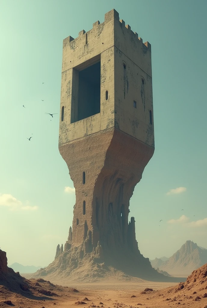 Inverted Tower,Square Window