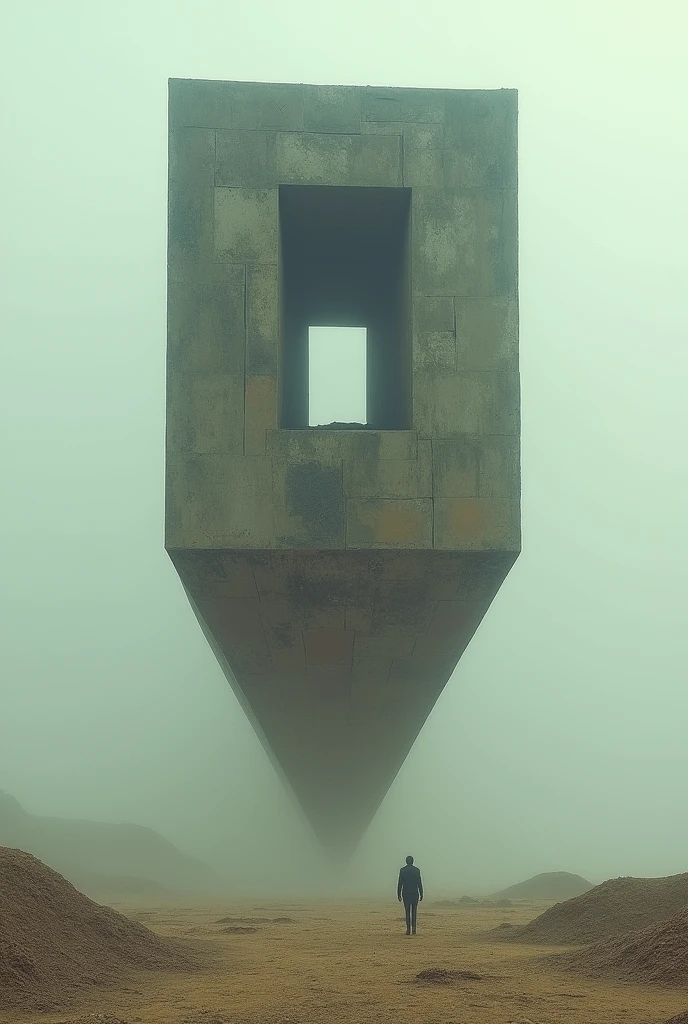 Inverted Tower，Square Window

