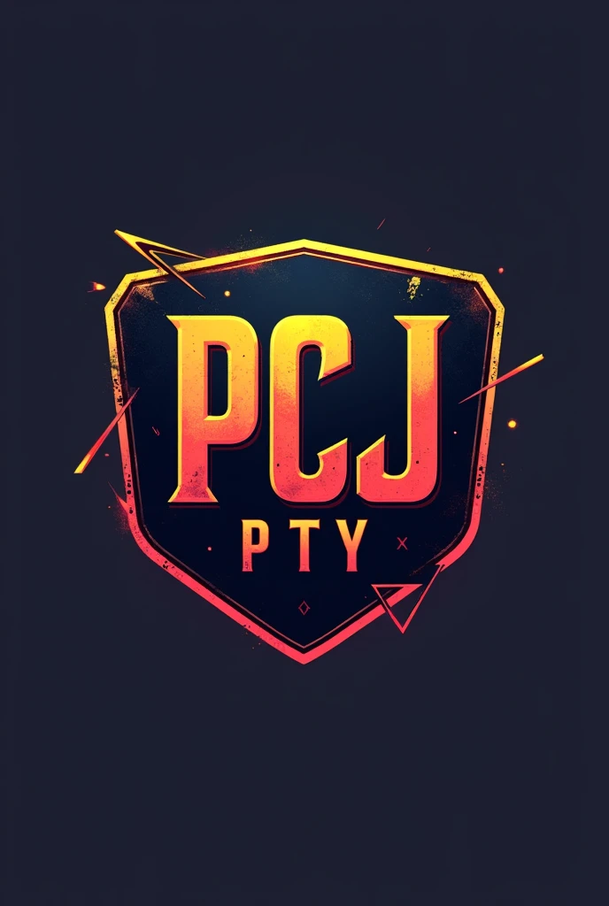 Make me a logo with shield format for freefire with this name :
PCJ   PTY