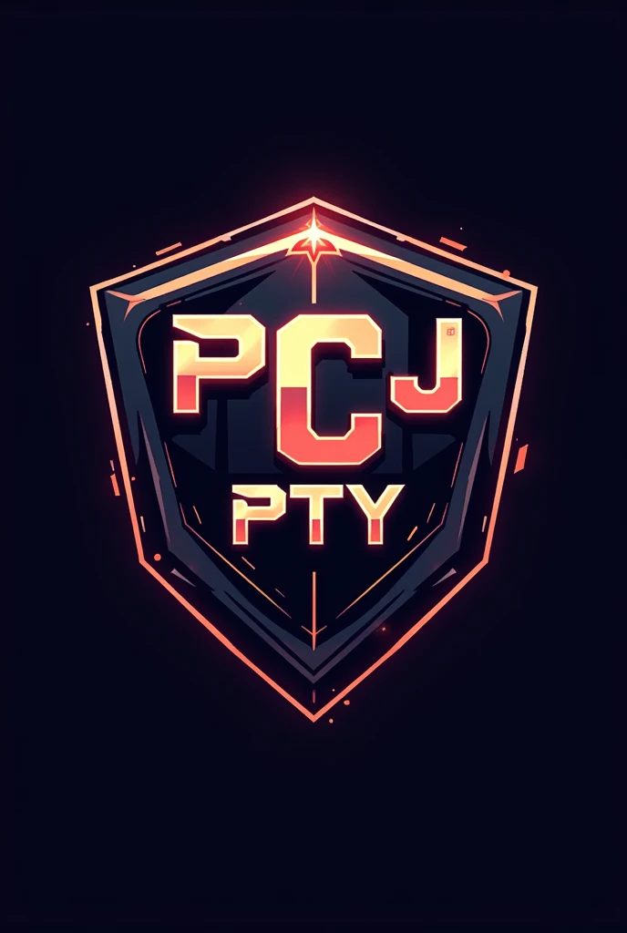 Make me a logo with shield format for freefire with this name :
PCJ   PTY