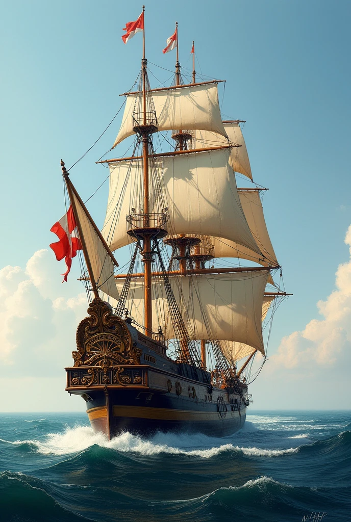 An eighteenth century Dutch first rank ship