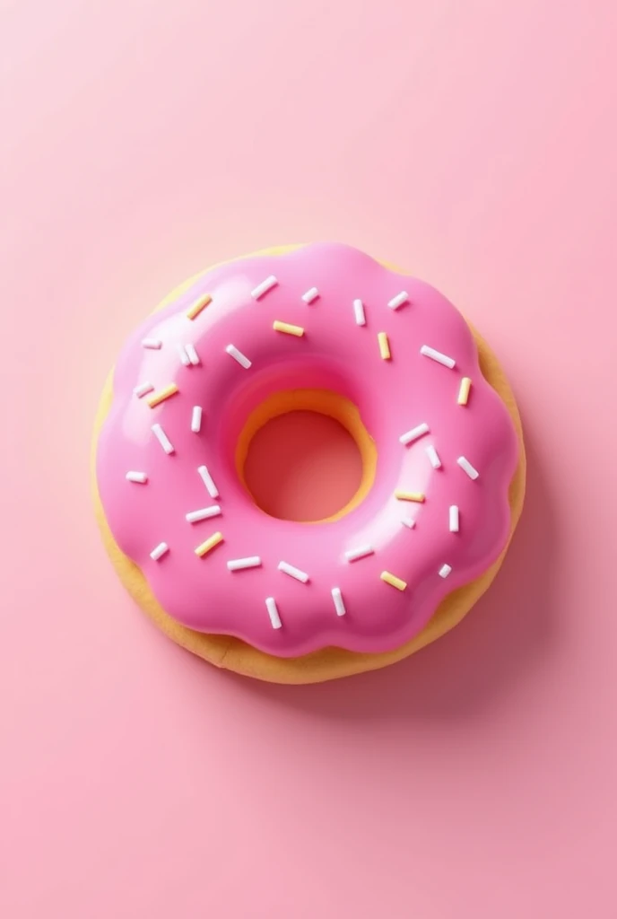 Pink donut for a logo