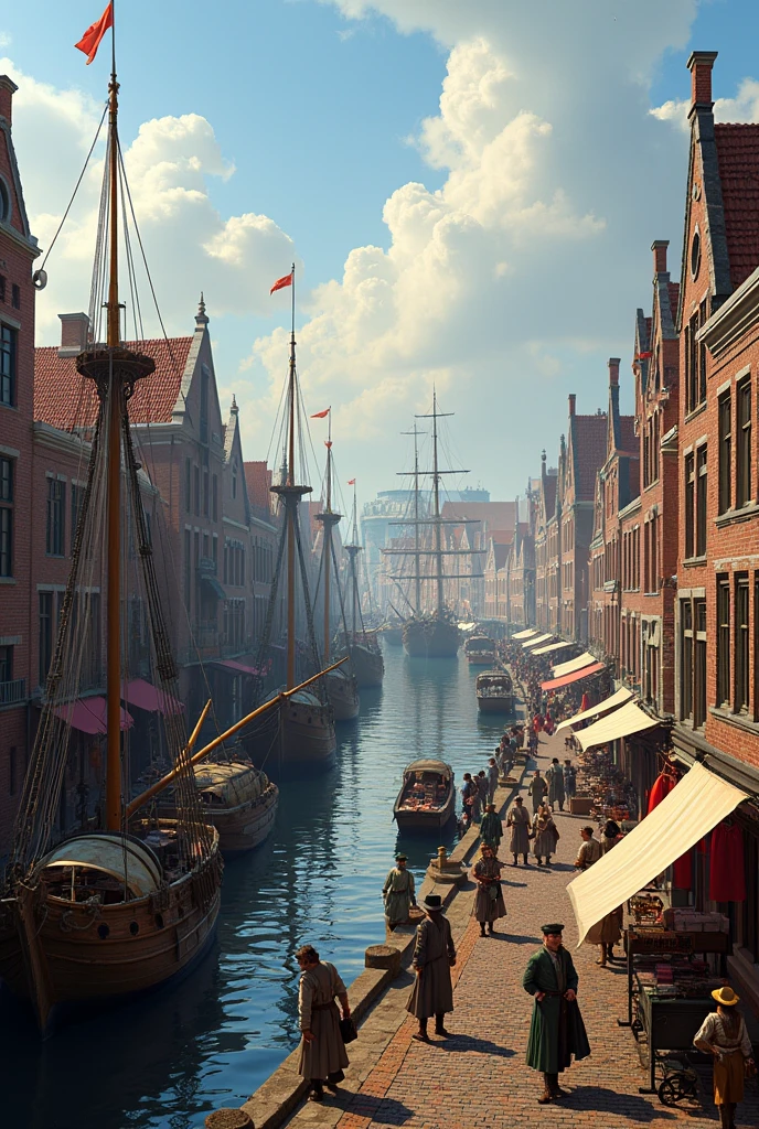 An eighteenth-century Dutch trading port