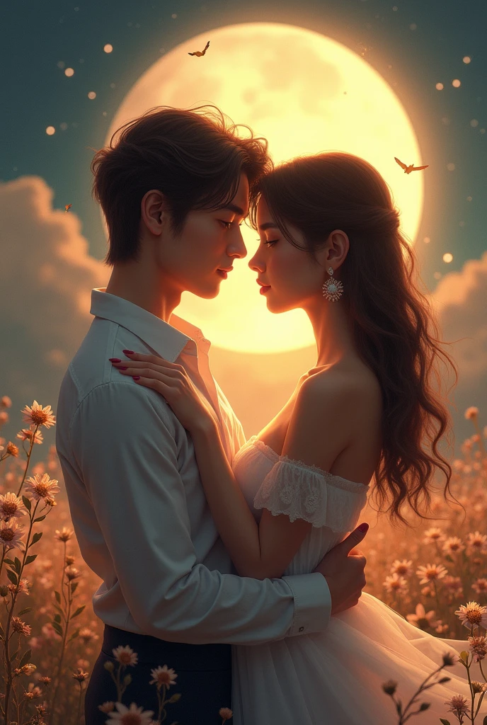 Two lovers in dream life. Topic Soch na sake captions on  front. Slow and reverb captions are in right corner . Made by RADDO captions are in left corner . full glowing captions 