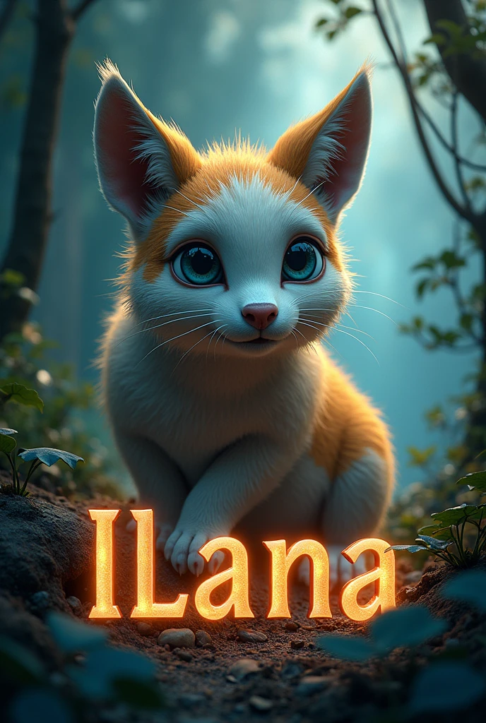 Create a book cover and animate it with Ilana&#39;s name written as the title, adding an animated but non-fictional animal.
