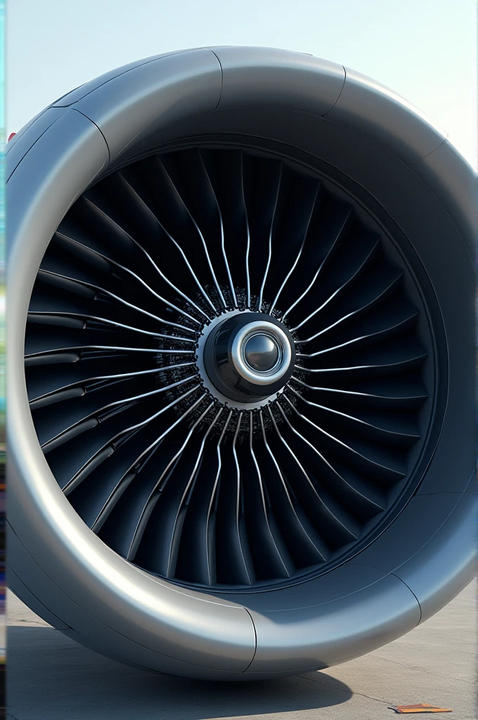 Image suggestion: Image of an airplane engine.
