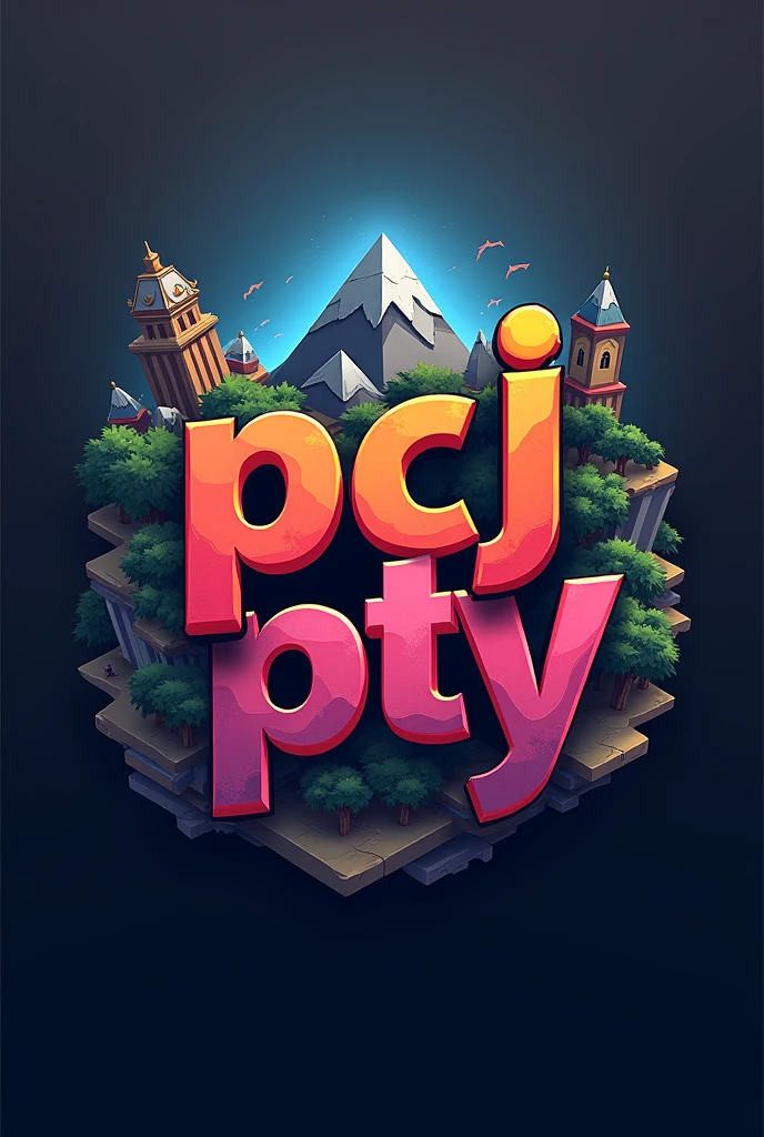 Make me a logo with a freefire map background and with this name :
PCJ PTY