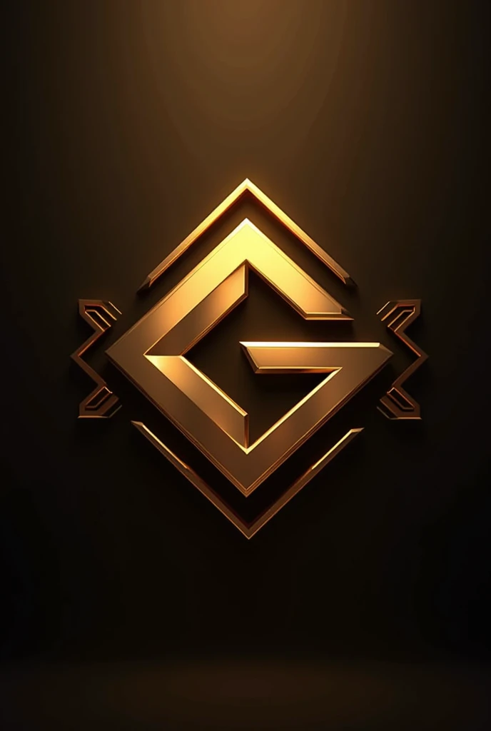A logo for companies named GSL SOLUTIONS in Automation for WhatsApp, with a futuristic theme with gold and bronze colors