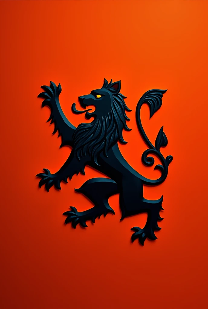 Original Dutch national team shirt with a black lion on the shirt More black