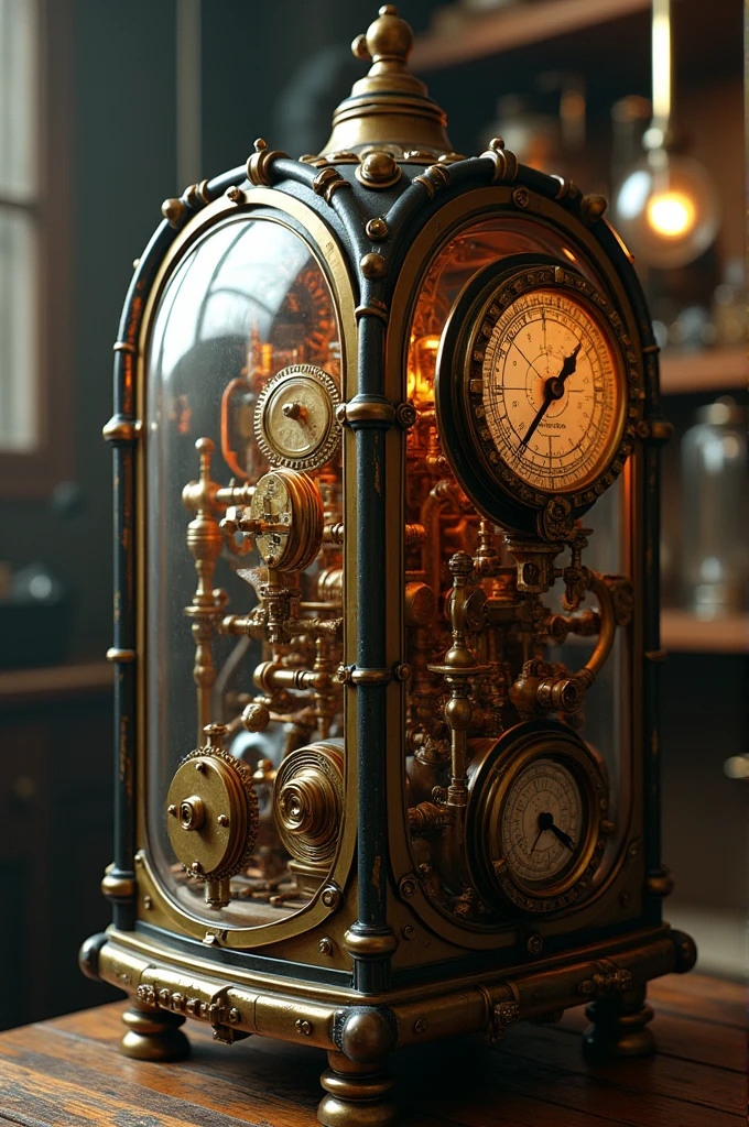 Make a work of art, super realistico, Steampunk 