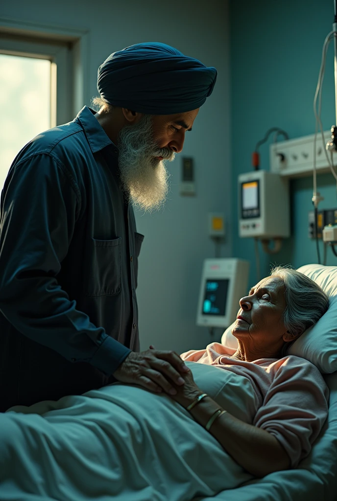 Sardar's mother fell ill and was taken to the hospital.