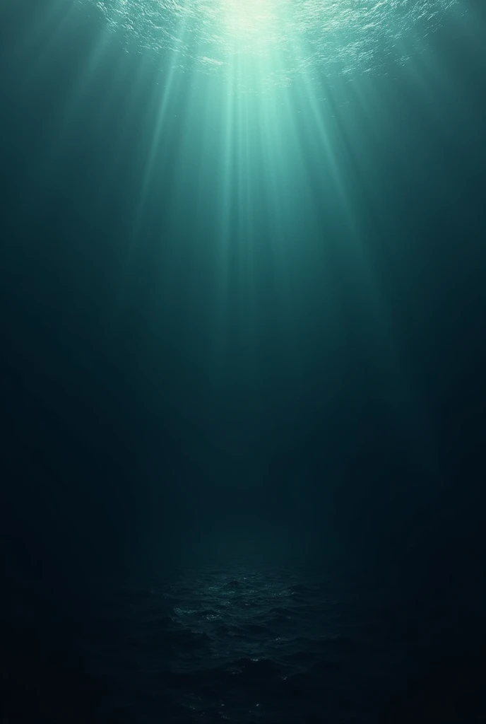 A sea with dark deep bottom