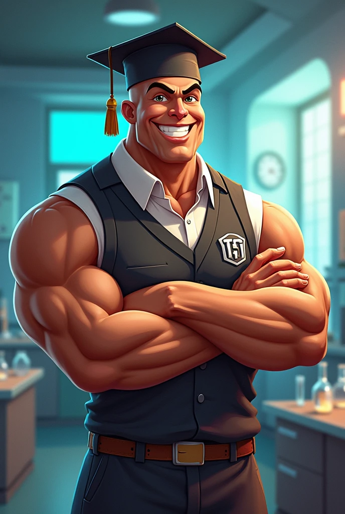 I would like a happy chemocyte, recently graduated, strong and muscular