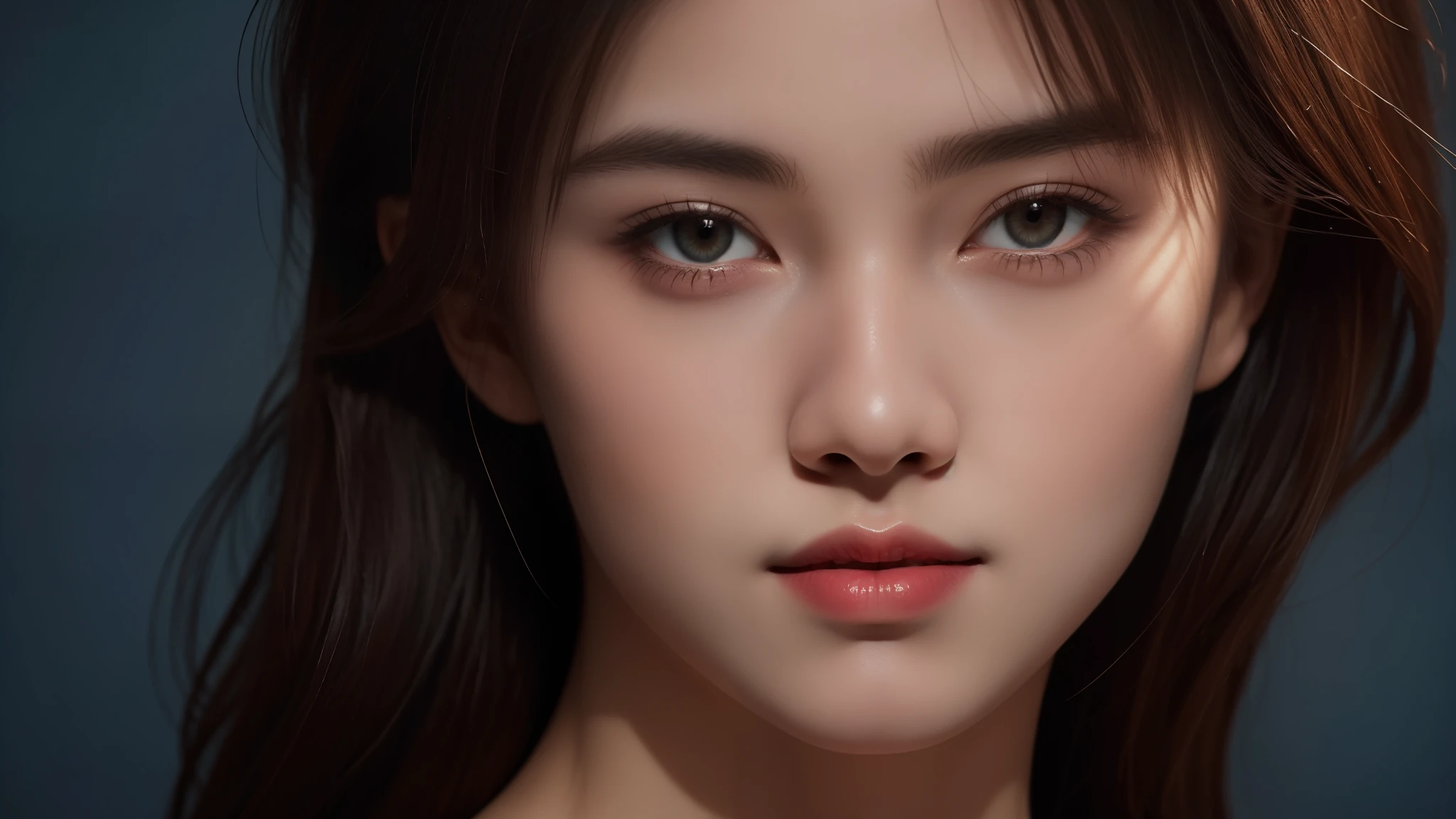 The portrait artwork of a beautiful girl with the theme of light and darkness, ultra-sharp CG at 16k resolution, a masterpiece, Excellent image quality, Very delicate), (Great light and shadow, Exquisite and beautiful), Really smooth skin, Bright face, Displaying near-perfect 18k quality, versatile, lovely.