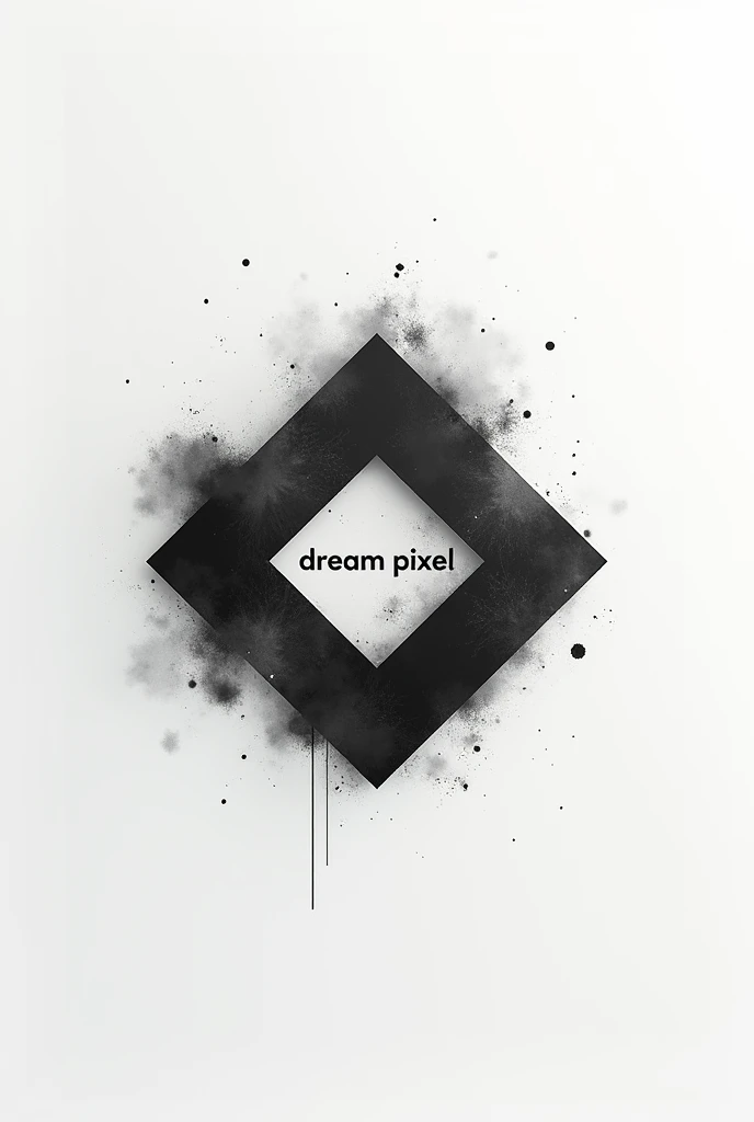a minimalist black and white logo, detailed, "dream pixel all about you moments", (best quality,4k,8k,highres,masterpiece:1.2),ultra-detailed,(realistic,photorealistic,photo-realistic:1.37),minimalist,abstract,geometric,pixel art,clean lines,stark contrast,monochrome,black and white,detailed textures,dreamlike,ethereal,surreal,emotive,personal,intimate,poignant