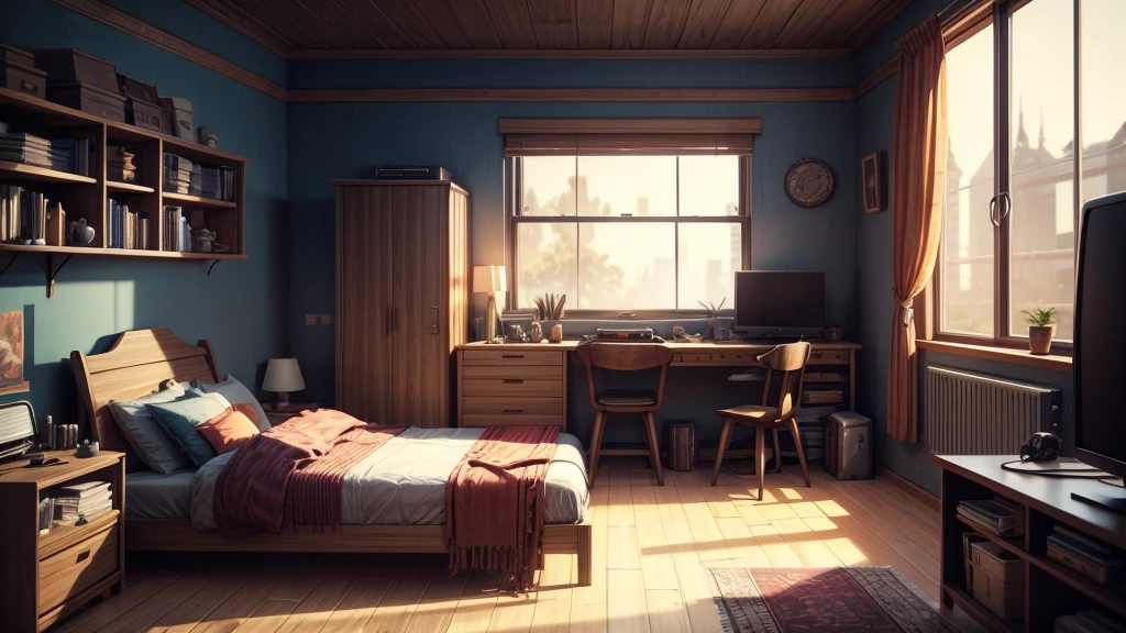 Gaming interior scene,NPC scene,Game style modeling