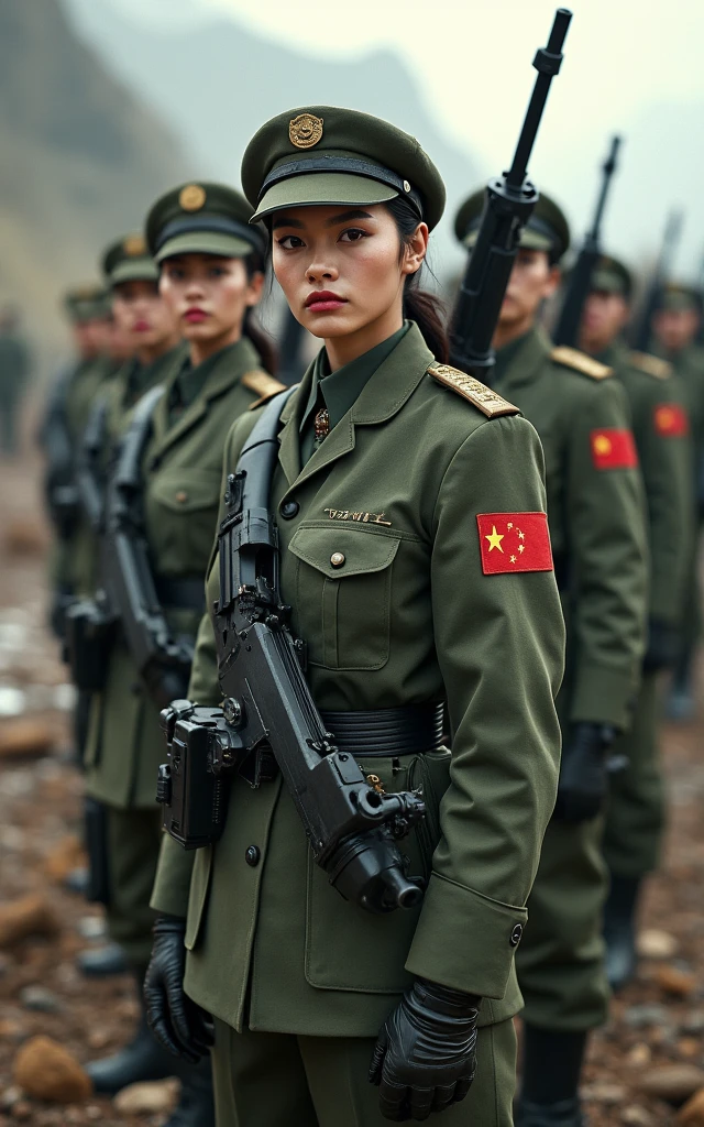 Chinese female soldiers，review