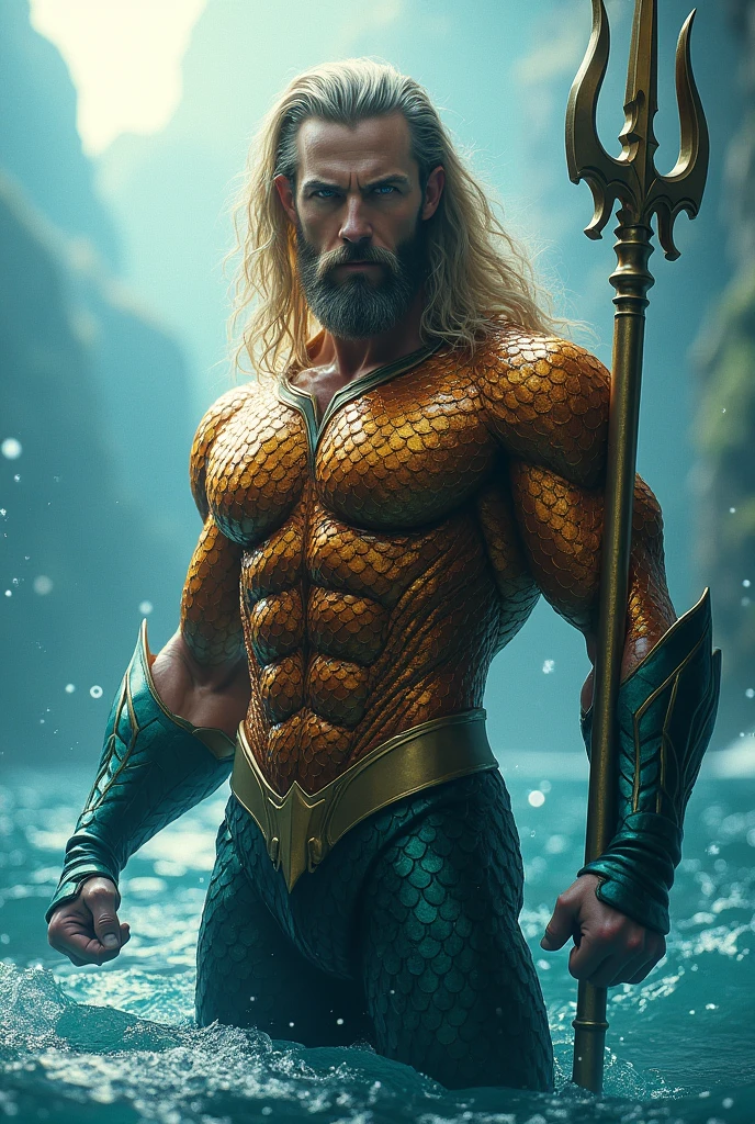 Create the character Aquamen from the movie