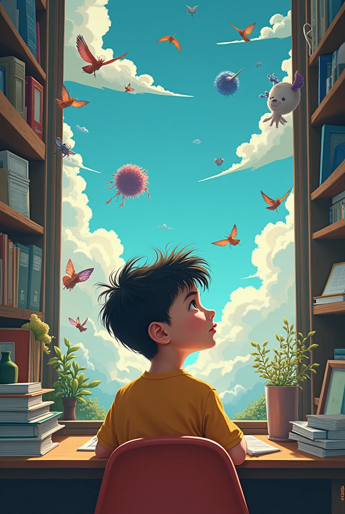 A file cover about imagination vs reality 