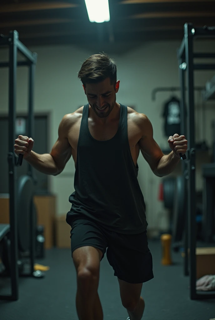 person exercising without proper supervision (ends badly and injures himself in the lumbar area)