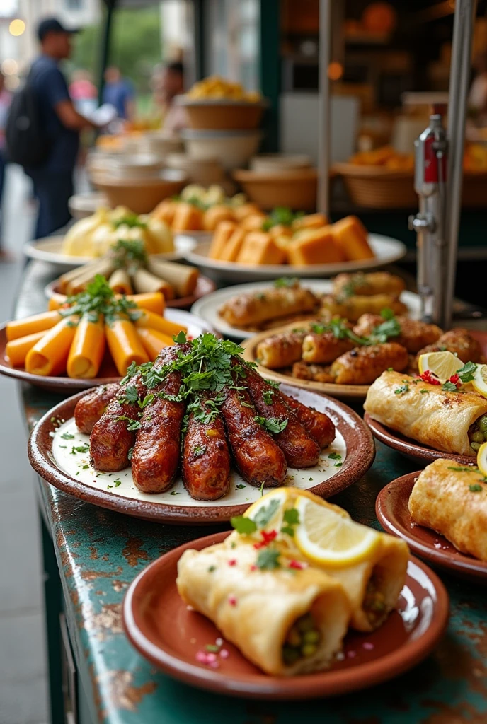 Generates street version of Greek food dishes

