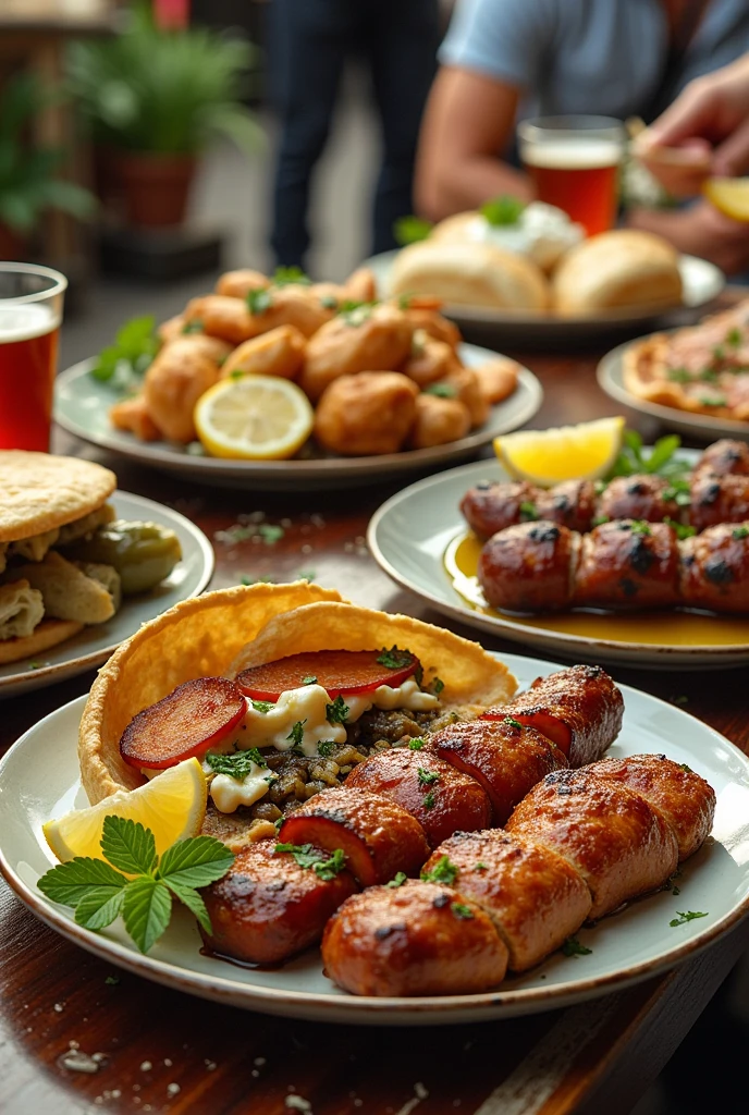 Generates street version of Greek food dishes

