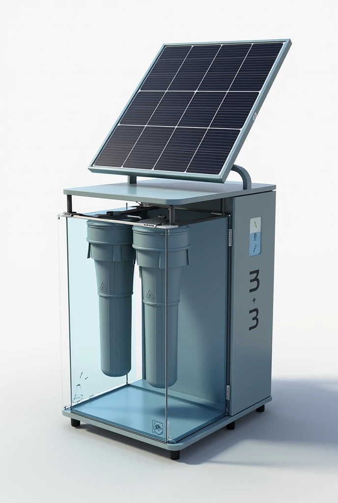 A systematization of a solar distiller with a water filter, Homemade with 2D indicators