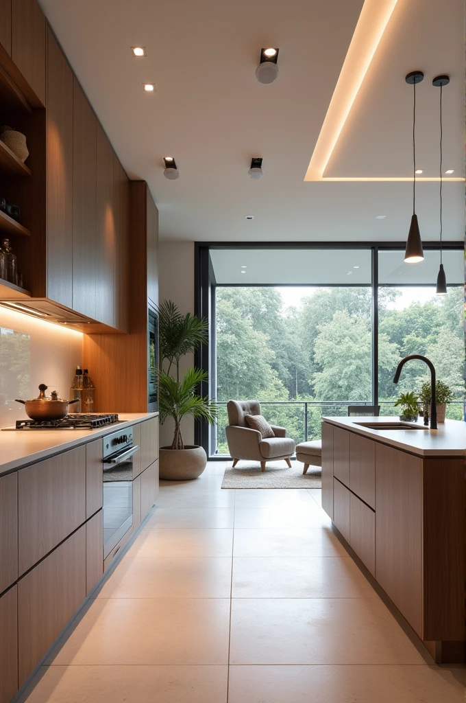 Linear kitchen